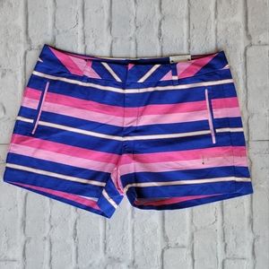 Stylus blue white and pink striped shorts size 12